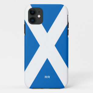 Flagge von Weiß Schottlands Saltire auf blauem St Case-Mate iPhone Hülle