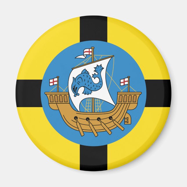 Flagge von Wellington, Neuseeland Magnet (Vorne)