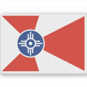 Flagge von Wichita, Kansas Aufkleber