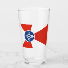 Flagge von Wichita (Kansas, USA) Glas