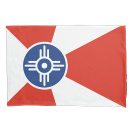 Flagge von Wichita (Kansas, USA) Kissenbezug