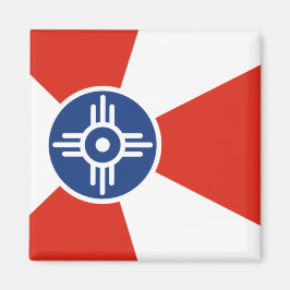 Flagge von Wichita (Kansas, USA) Magnet
