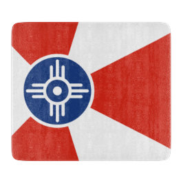 Flagge von Wichita (Kansas, USA) Schneidebrett