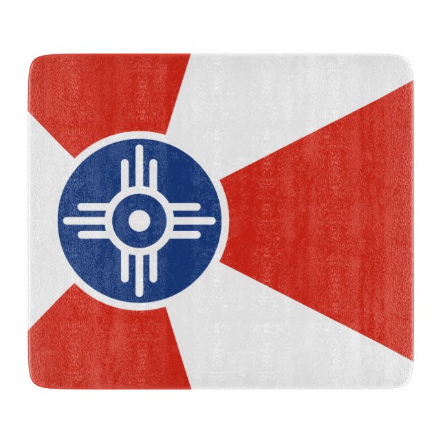 Flagge von Wichita (Kansas, USA) Schneidebrett (Vorderseite)