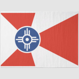 Flagge von Wichita (Kansas, USA) Seidenpapier