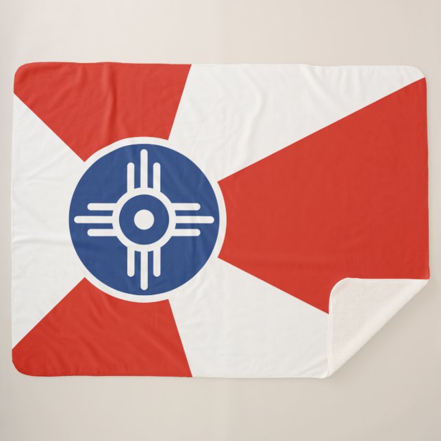 Flagge von Wichita (Kansas, USA) Sherpadecke (Vorderseite (Horizontal))