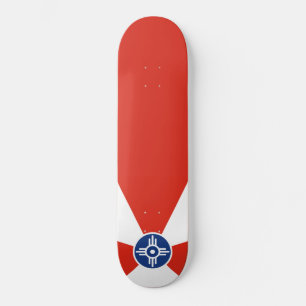 Flagge von Wichita (Kansas, USA) Skateboard