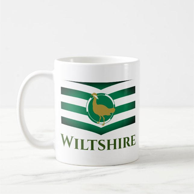 Flagge von Wiltshire - ENGLAND Kaffeetasse (Links)