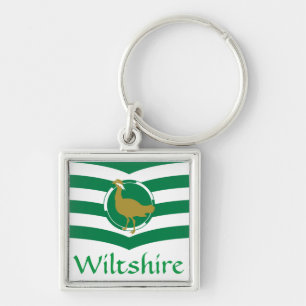 Flagge von Wiltshire - ENGLAND Schlüsselanhänger
