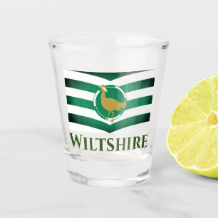 Flagge von Wiltshire - ENGLAND Schnapsglas