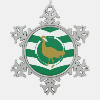 Flagge von Wiltshire Schneeflocken Zinn-Ornament