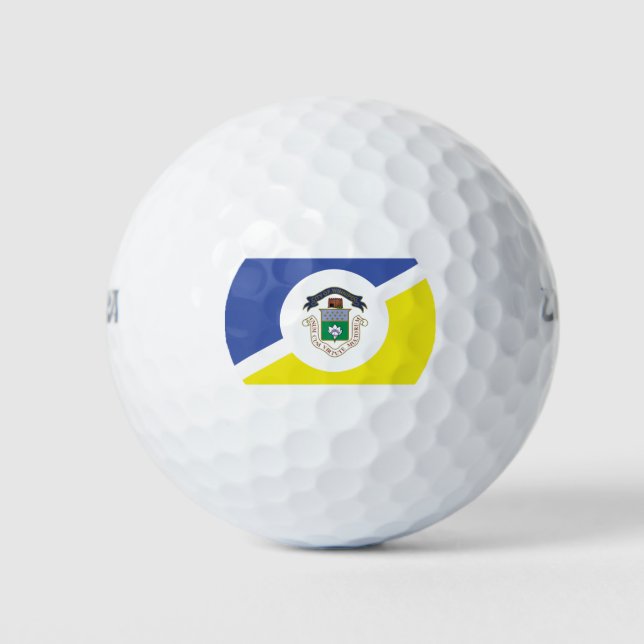 Flagge von Winnipeg, Manitoba Golf Balls Golfball (Vorderseite)