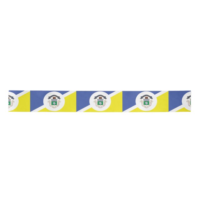 Flagge von Winnipeg, Manitoba Satin Ribbon Satinband (Vorderseite)