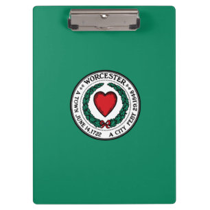 Flagge von Worcester, Massachusetts Clipboard Klemmbrett