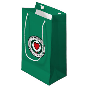 Flagge von Worcester, Massachusetts Small Gift Bag Kleine Geschenktüte