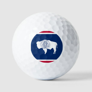 Flagge von Wyoming Golfball