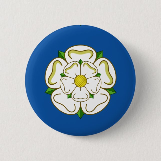 Flagge von Yorkshire Button (Vorderseite)