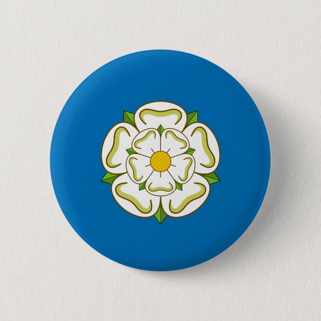 Flagge von Yorkshire (englischer Landkreis) Button (Vorderseite)