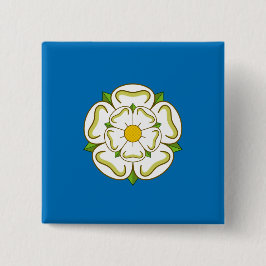 Flagge von Yorkshire (englischer Landkreis) Button