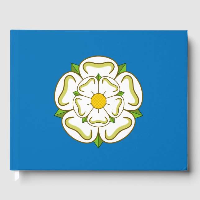 Flagge von Yorkshire (englischer Landkreis) Gästebuch (Vorderseite)