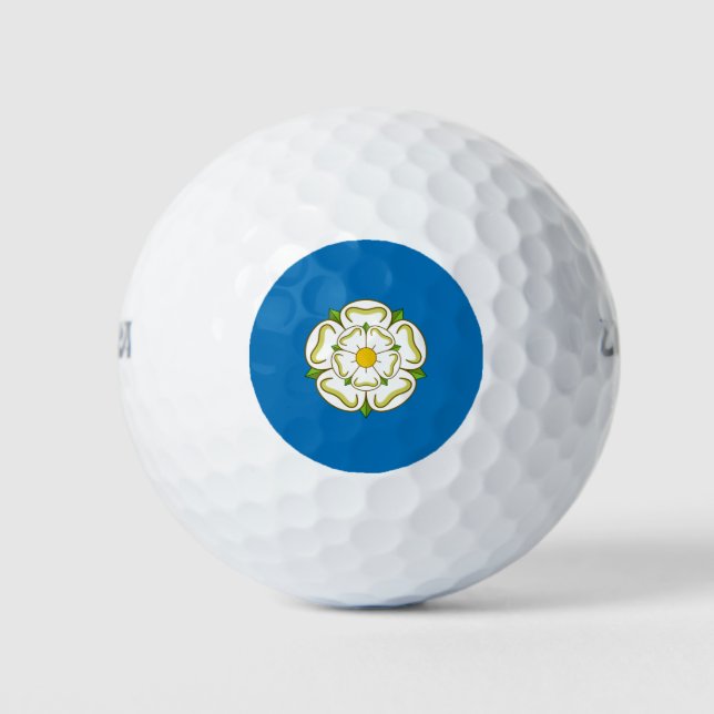 Flagge von Yorkshire (englischer Landkreis) Golfball (Vorderseite)