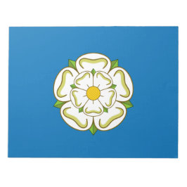 Flagge von Yorkshire (englischer Landkreis) Notizblock