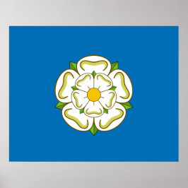 Flagge von Yorkshire (englischer Landkreis) Poster