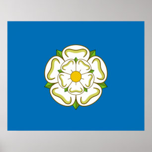 Flagge von Yorkshire (englischer Landkreis) Poster