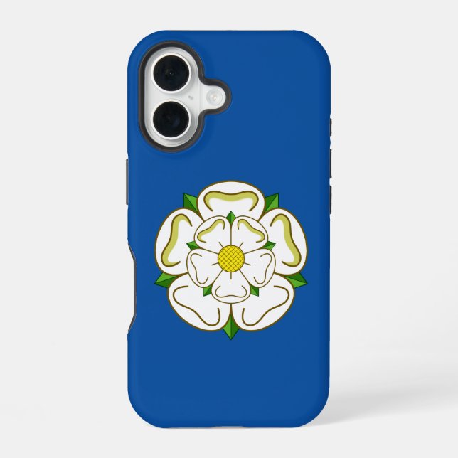 Flagge von Yorkshire iPhone 16 Hülle (Rückseite)
