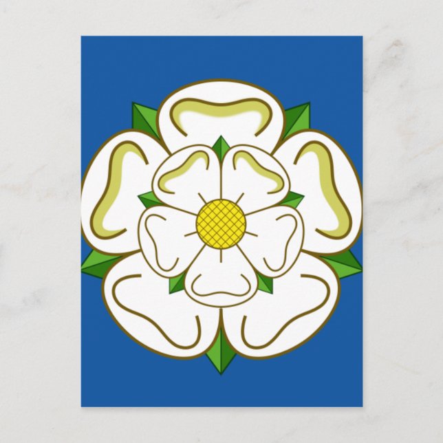 Flagge von Yorkshire Postkarte (Vorderseite)