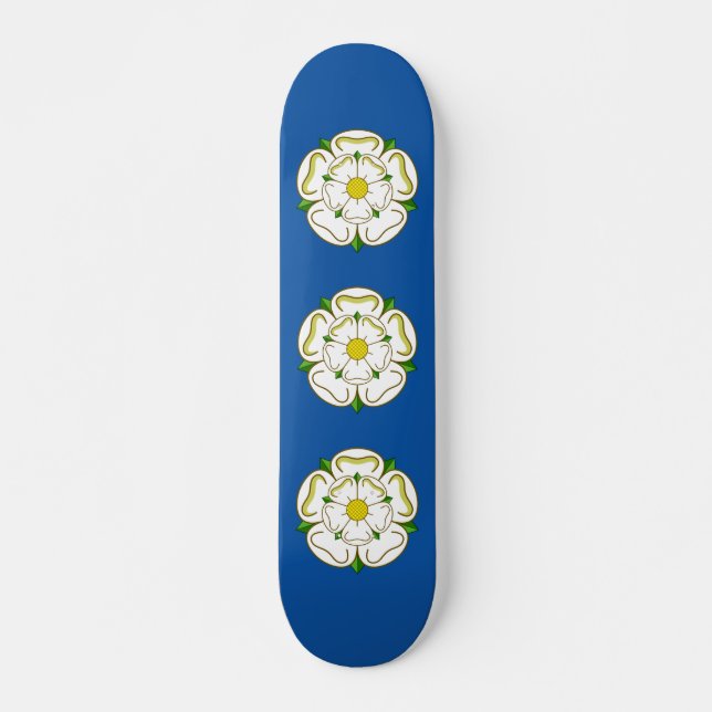 Flagge von Yorkshire  Skateboard (Vorne)