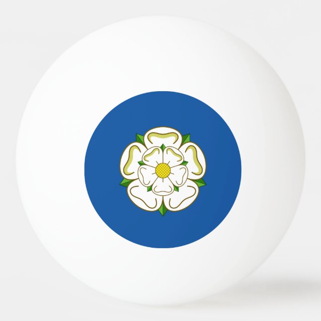 Flagge von Yorkshire Tischtennisball (Vorderseite)