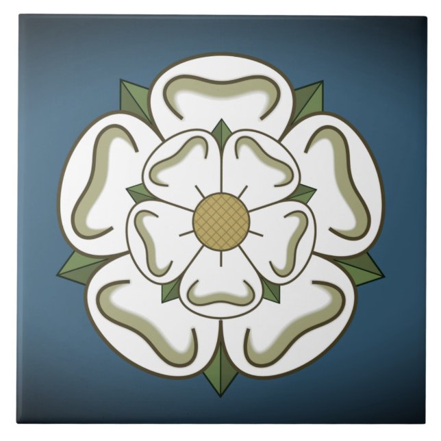 Flagge von Yorkshire (UK) Fliese (Vorderseite)