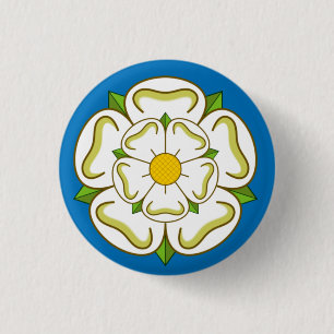 Flagge von Yorkshire (Vereinigtes Königreich) Button