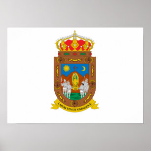Flagge von Zacatecas Poster