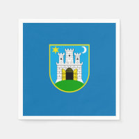 Flagge von Zagreb, Kroatien Neapel