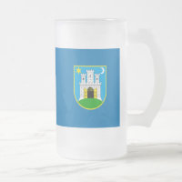 Flagge von Zagreb, Kroatien Tasse für Mattiertes G