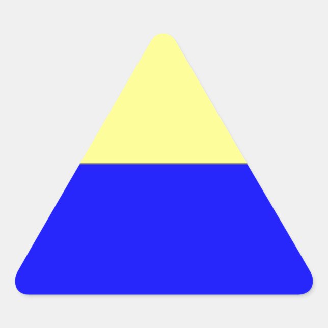 Flagge von Zandvoort Dreieckiger Aufkleber (Vorderseite)