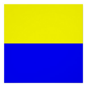 Flagge von Zandvoort Poster