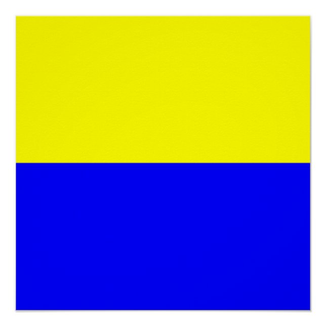 Flagge von Zandvoort Poster (Vorderseite)