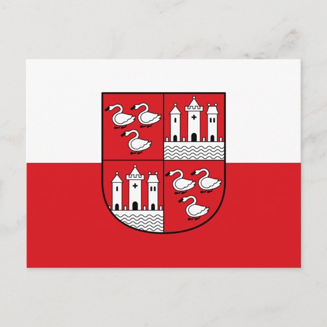 Flagge von Zwickau, Deutschland Postkarte (Vorderseite)