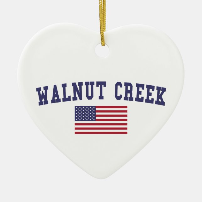 Flagge Walnut Creeks US Keramikornament (Vorne)