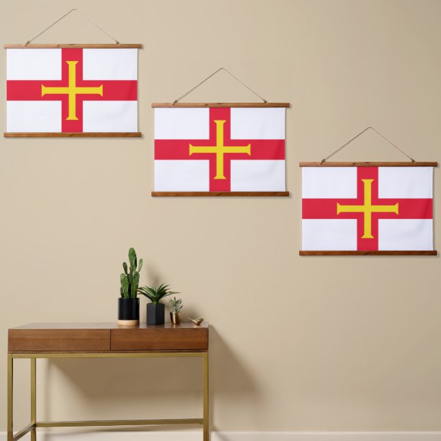 Flagge Wandteppich Mit Holzrahmen (Asymmetrisch)