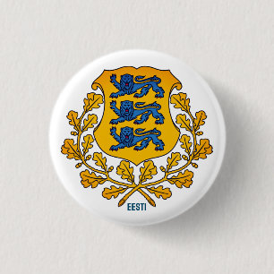 Flagge/Wappen Estlands Button
