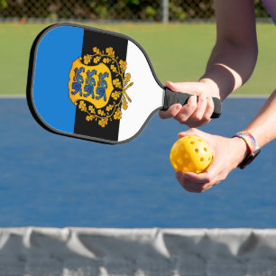 Flagge/Wappen Estlands Pickleball Schläger
