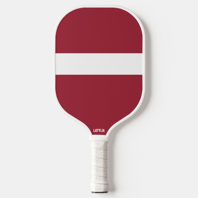 Flagge/Wappen Lettlands Pickleball Schläger (Vorderseite)