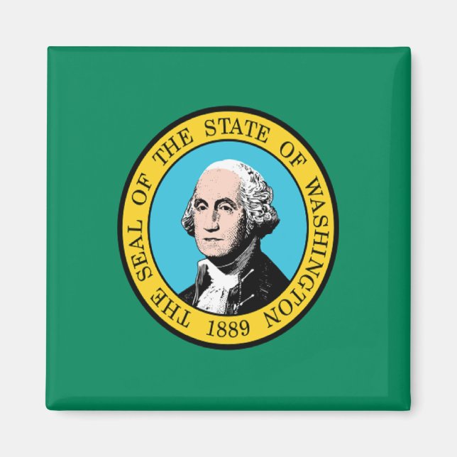 Flagge Washingtons Magnet (Vorne)