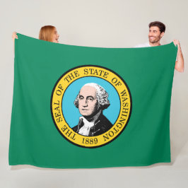 Flagge Washingtons (US-Staat) Fleecedecke
