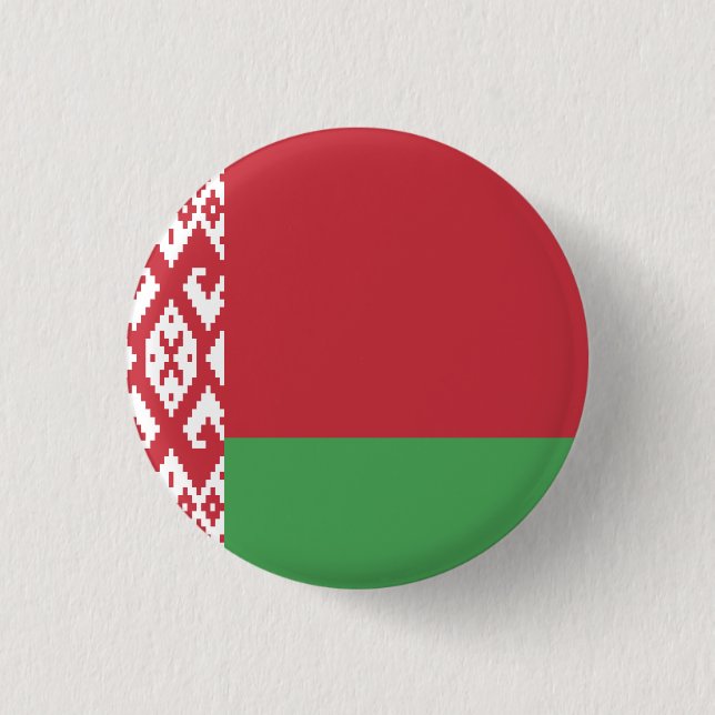 Flagge Weißrusslands Button (Vorderseite)