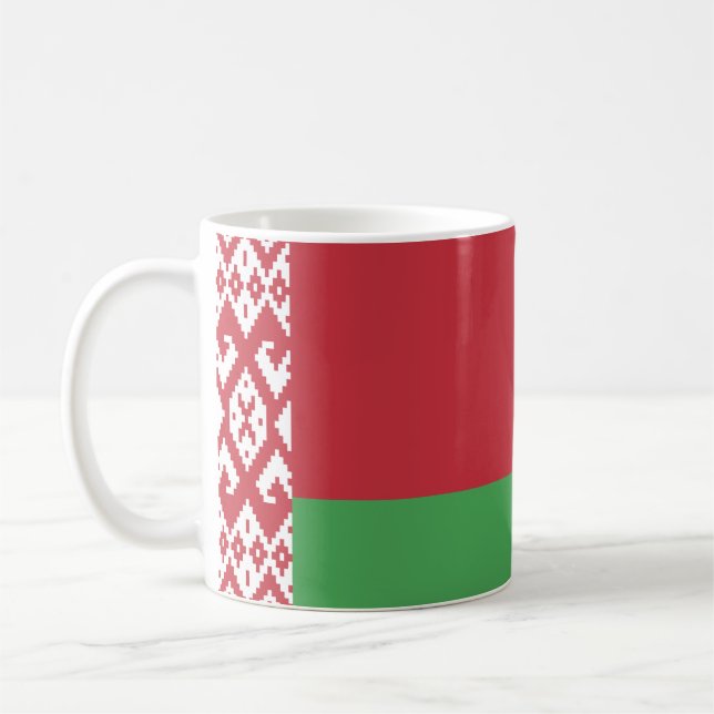 Flagge Weißrusslands Kaffeetasse (Links)